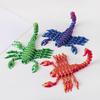 3D Printing Scorpion Simulation Animal Model Toy Joint Movable Scorpion Ornament Children'S Toy Gift Fish Tank Landscaping Craft