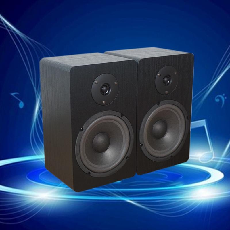 HiFi 6.5 Inch 4ohm Bookshelf Speaker Two-Way Passive Speaker Fever Wooden Speaker Surround Home Theater Speaker Sound Box KTV