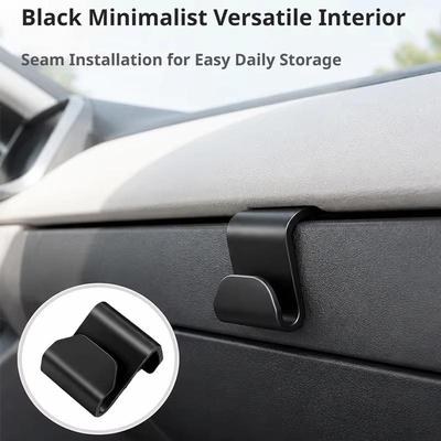 10 Stück Wandmontierte Auto-Handschuhfachhaken Beifahrer-Aufbewahrungshaken für Hüte Kopfhörer Praktisches Auto-Innenzubehör