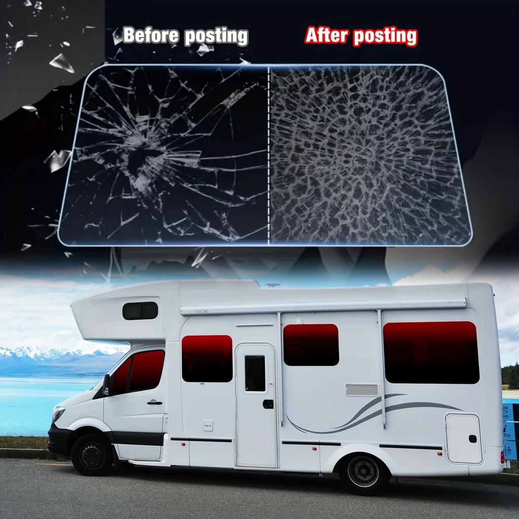 Dual‑Tone Gradient Thermal Insulation Window Film Explosion‑Proof PET Solar Sunshade Film Color Contrast Car RV Home Window Sticker