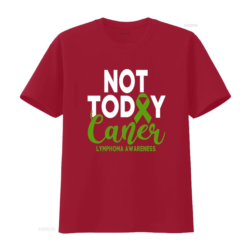 Cancer Lymphoma Awareness Green Non Hodgkins T Shirt vintage Washed fashion Unisex Soft homme Versatile streetwear Stretched