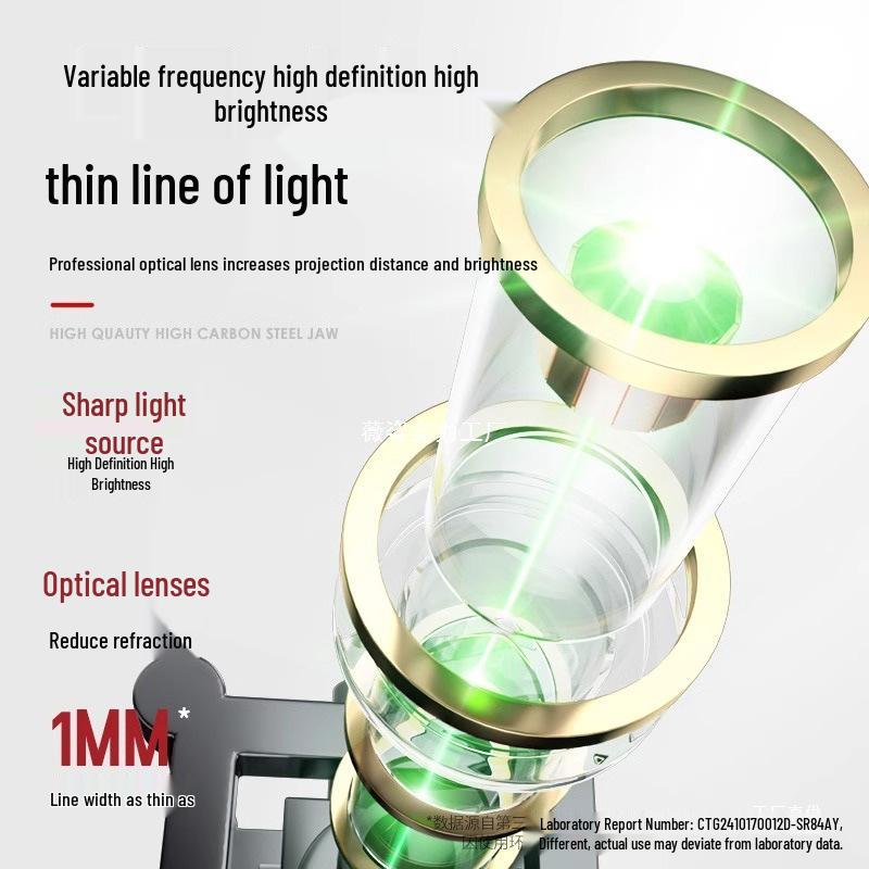 Delixi High-Precision Green Laser Level: 12-Line Infrared, Strong Light, Automatic Outdoor Use, Water-Resistant