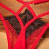 Cross Sexy Knickers Lace Underwear Women's Lingerie Contrasting Thong Panties