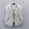 New Christmas Women's Dress Versatile Imitation Fox Fur Vest Vest Small Coat Fluffy Vest