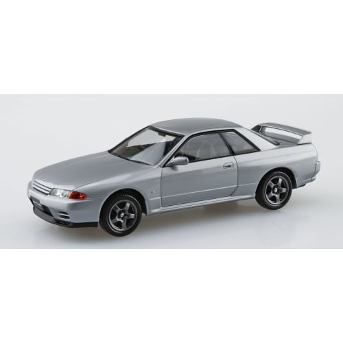 Aoshima Bunka Kyozai (AOSHIMA) 1/32 The Snap Kit Series Nissan R32 Skyline GT-R Spark Silver Pre-Colored Plastic Model Kit 14-D