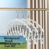 Siwangongli Socks Drying Rack, Stainless Steel Hanger, Plastic-Coated Foldable Multifunctional Underwear Windproof Drying Clip, 2 Pieces