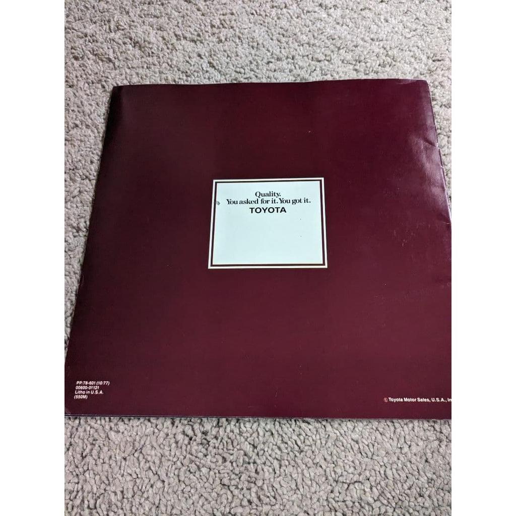 Used Old car catalog Toyota North America Corolla 1978 model