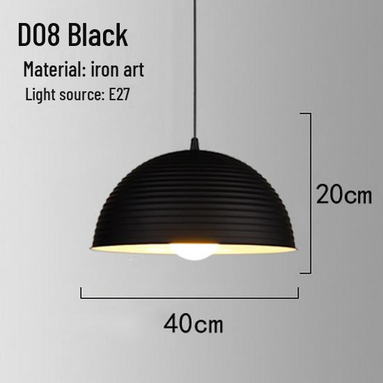 Retro Industrial Wrought Iron Pendant Lamp - Minimalist Style for Bars, Hotels, and Restaurants