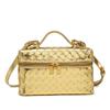 Box Cosmetic Bag Lunch Box Bag Shoulder Crossbody 23cm Hand-woven Portable Small Square Bag Factory Wholesale