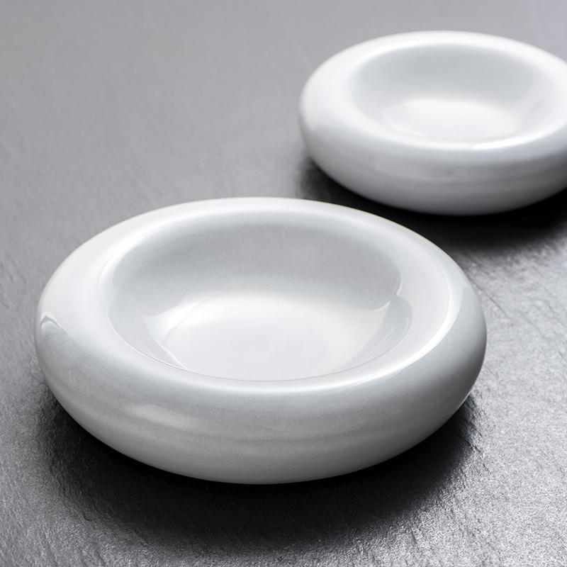 Molecular Gastronomy Tableware Appetizer Plate Sashimi Plate Creative Restaurant Circular Insulation Ceramic Dessert Plates