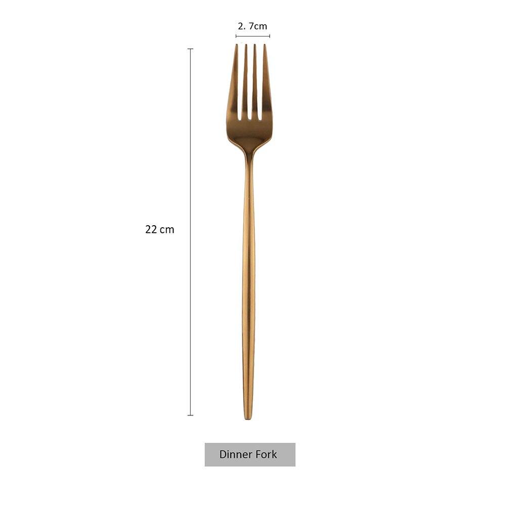 1Pc Dinner Fork Reusable Dinnerware Accessories Stainless Steel Dessert Fork Eco-friendly Kitchen Cutlery Silverware