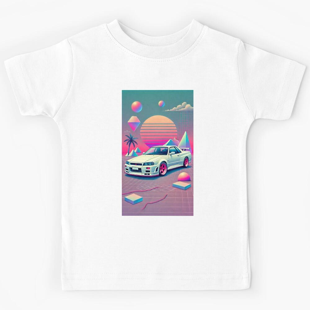 R34 GTR Retro Aesthetic  Kids T-Shirt 140