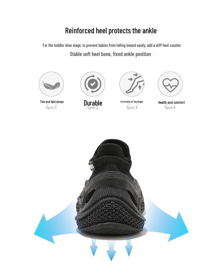 ABCkids 2026 Spring Kids Flyknit Sports Shoes - Versatile, Trendy Footwear for Boys & Girls