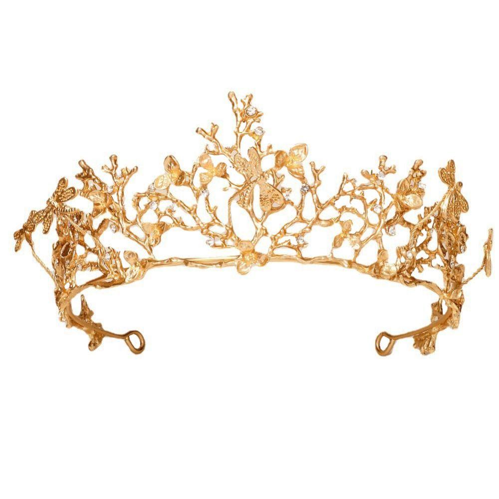 Hair Hoop Metal Princess Crowns Rhinestone Bride Tiaras Simple Retro Crown Hair Jewelry