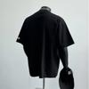 A Heavy Cotton T-Shirt Casual And Versatile Simple Print Solid Color Male And Female Couple Fashion Transparent