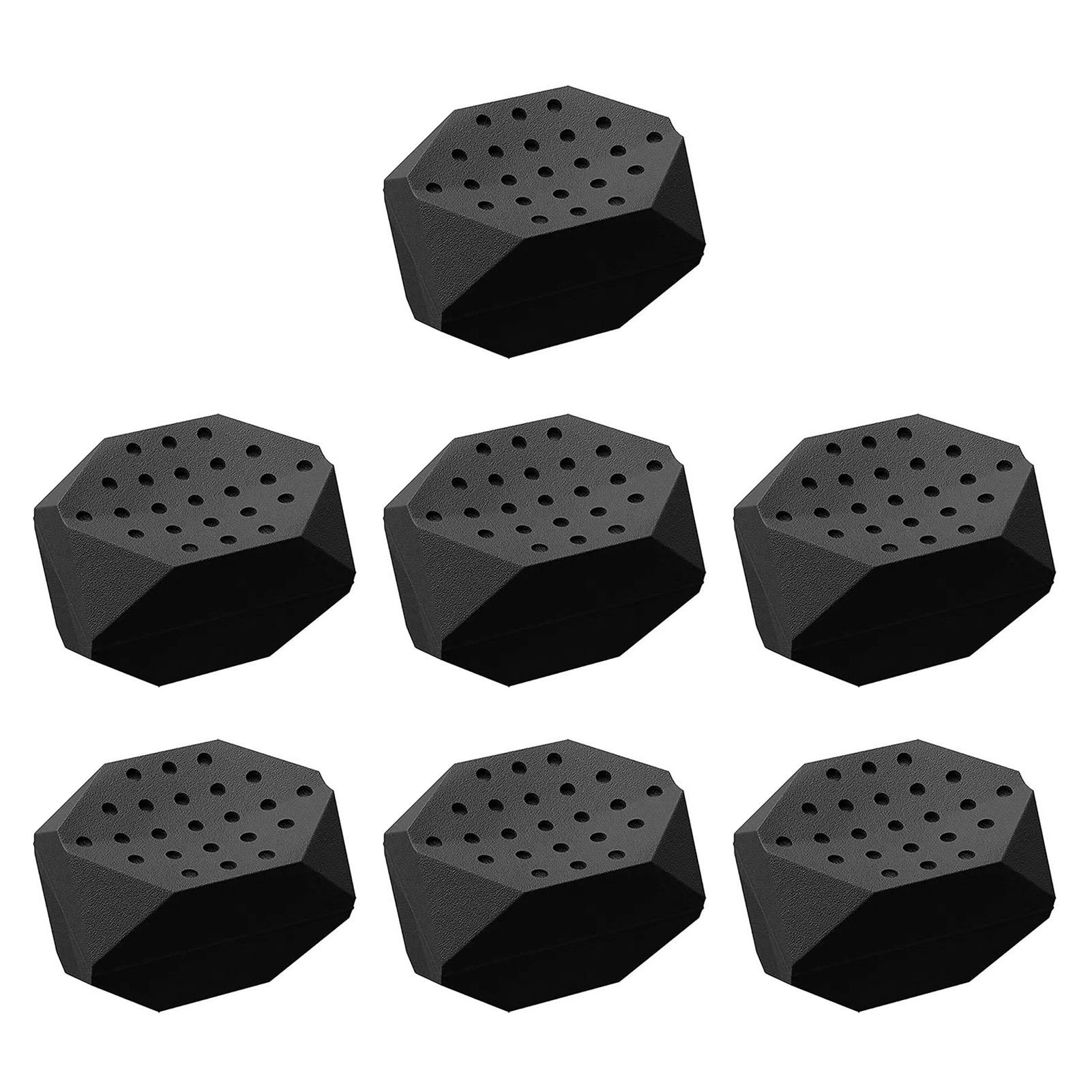 

7pcs Sports Jaw Exerciser for Men Women Silicone Powerful Jaw Trainer Tablets for Beginner Black