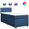 Maison Exclusive - Sommier à lattes de lit avec matelas Bleu 100x200 cm Tissu