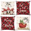 Zestaw Poszewka Na Poduszkę Świąteczna 4 Szt Dekoracyjna 45X45 [Poszewka6]