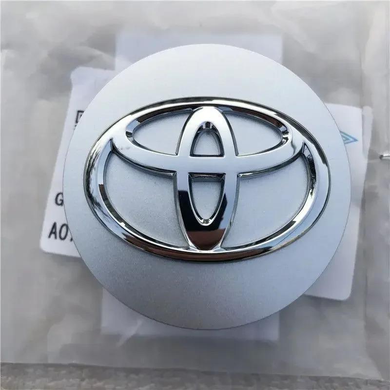 4pcs 57+62mm Car Wheel Center Cap Logo Hub Cover Badge Emblem For Toyota Corolla Yaris CHR Rav4 Auris Avensis Camry Land Cruiser