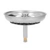 Kitchen Sink Strainer Basket Stainless Steel Sink Strainer Bottom Stopper Combo for Standard Drains