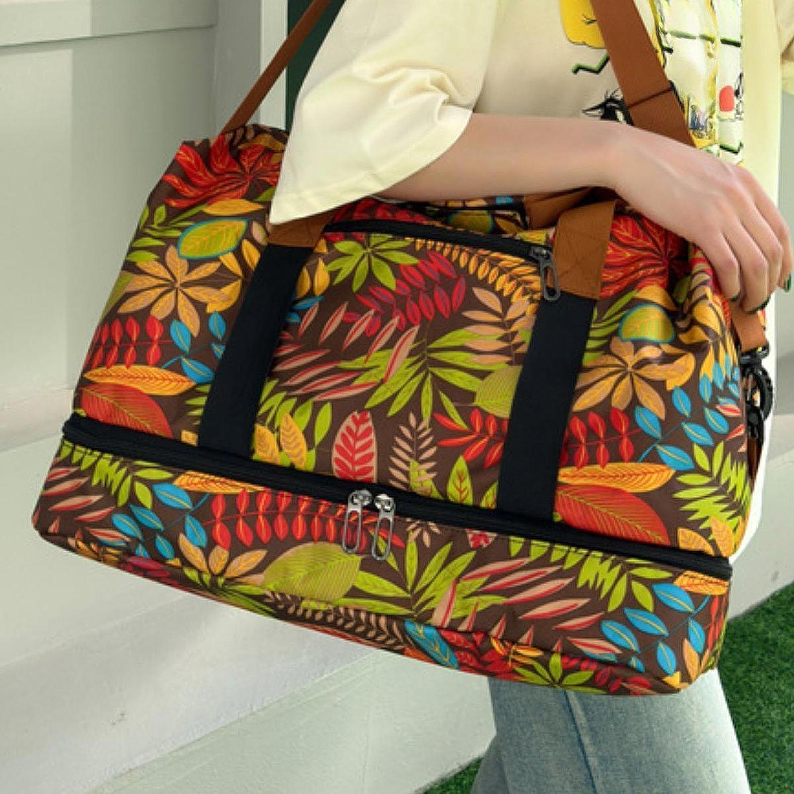 

Дорожная дорожная сумка для переноски на ночь для женщин и мужчин, удобная спортивная сумка-тоут оранжевый