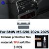 For BMW M5 G90 PHEV 2024-2025  Automotive Interior Center Console Protection Sticker LCD Display Matte TPU Protective Film PPF