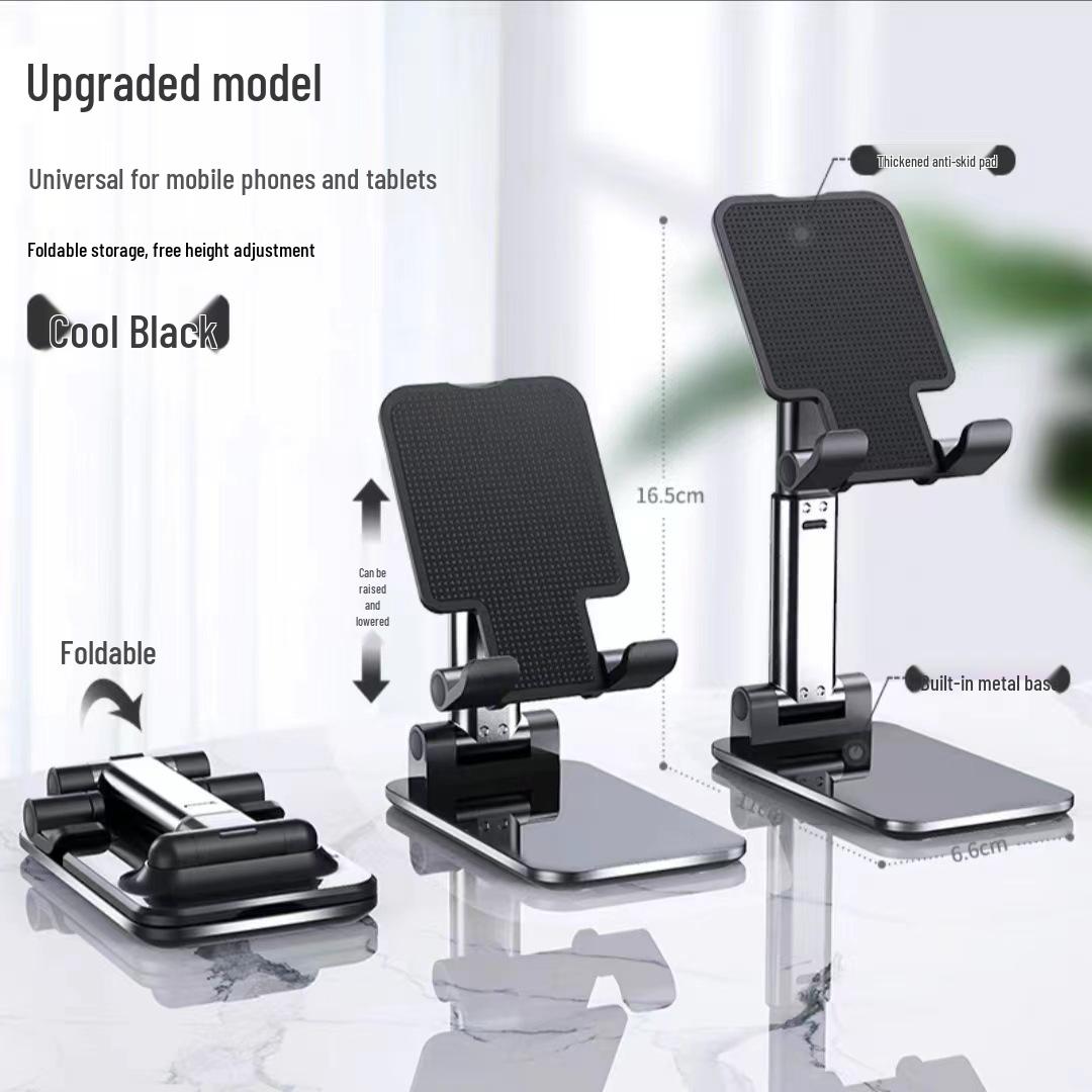 All-Metal Foldable Rotatable Phone & Tablet Stand - Portable and Multifunctional Holder