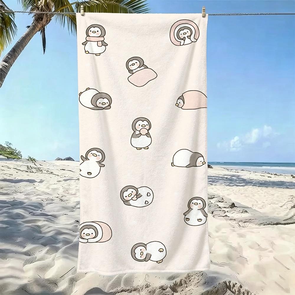 Cute-niwazekisho PenguinS Towel Five-Star Hotel Quality Eco-Friendly Ultra Soft Thick Towels & Beach Towels