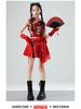 Chinese Red Dragon Jazz Dance Skirt Set - Girls' Fashion Show & Street Dance Costume