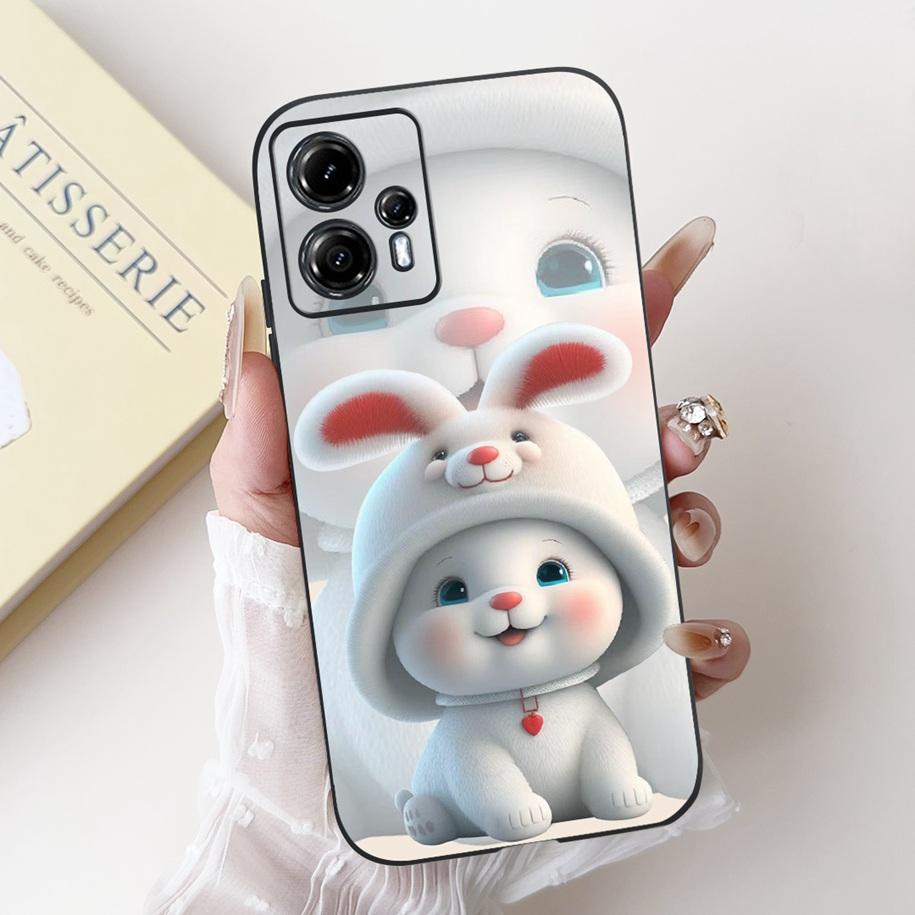 For Motorola Moto G13 G23 Case Lovely Panda Daisy Painted Cover Soft Silicone Phone Case For Moto G23 G 13 MotoG13 MotoG23 Coque