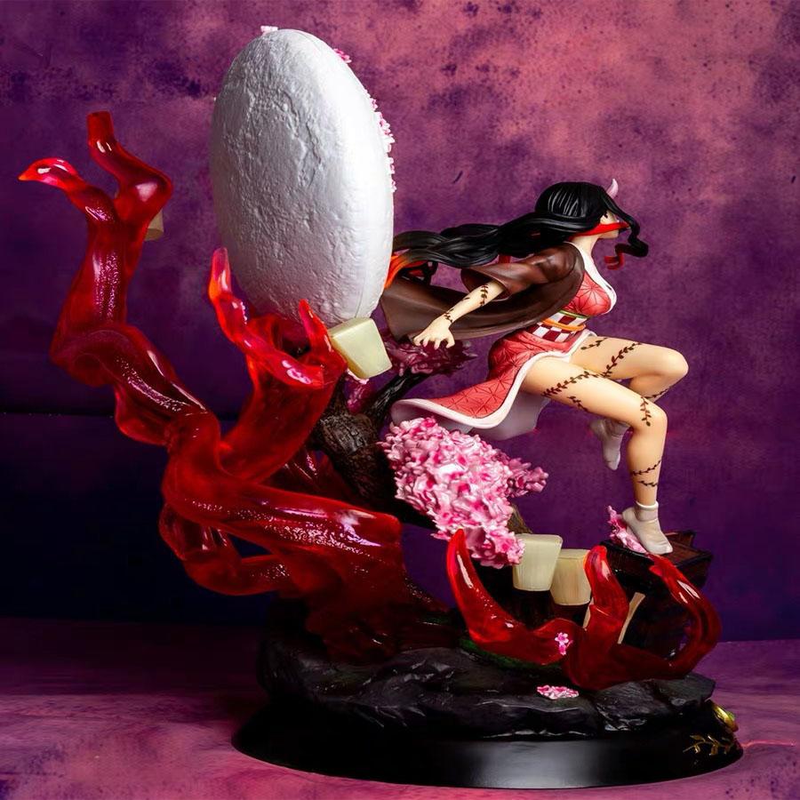 14cm  Anime Figures Battle Kamado Nezuko GK Statue Dolls Collect Model Toys Christmas Gift