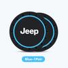 2Pcs Dustproof Anti-Slip Car Water Bottle Holder Pad Silicone Coaster for Jeep Renegade Wrangler JK Grand Cherokee Accessories ALN1