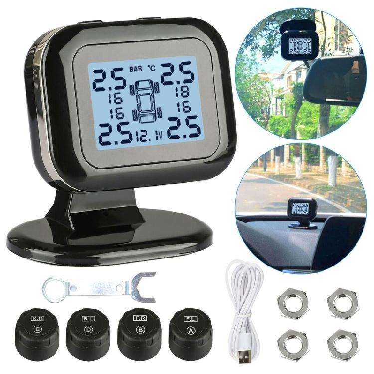 Tire Pressure Monitoring System TMPS Colorful Display Alarm Tire Pressure Sensor