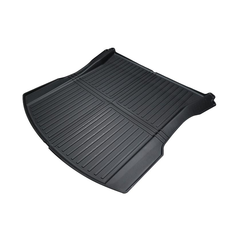 For Tesla 2024-25 Model3 Highland 3 Rear Trunk Mat TPE Car Pads Waterproof Protective Trunk Mats Upper Layer of Trunk Cushion