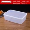 ZISIZ Rectangular Plastic Food Storage Container