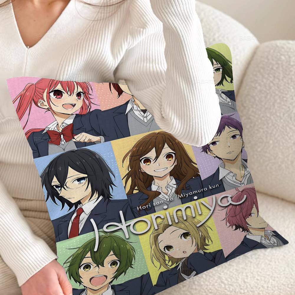 Anime Figure Horimiya Pillow Anime Pillow Sofa Bed Head Pillow Cover Cushion Cover 45x45 Cm Fashion