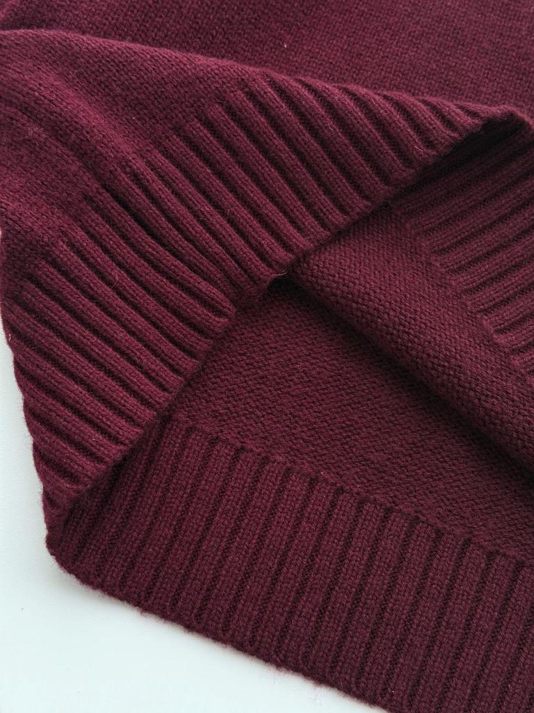 Unisex Wool Embroidered Bear Cartoon Knit Sweater