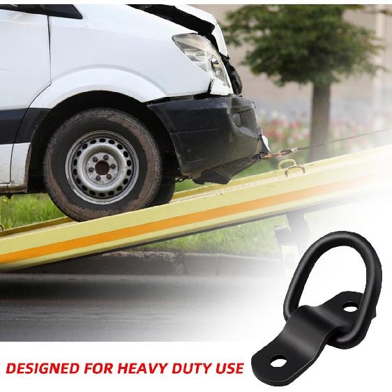 4 Pack D Rings Tie Down Anchors Heavy Duty Tie Down Hooks For Truck Bed Bracket Trailer Tie Downs D-Ring Anchor D Lashing Ring For Cargo Trailers