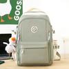 Schoolbag Contrast Color Backpack Junior High School Student Girl School Bag Elementary School Elementary School Versatile Large Capacity Lightweight 
