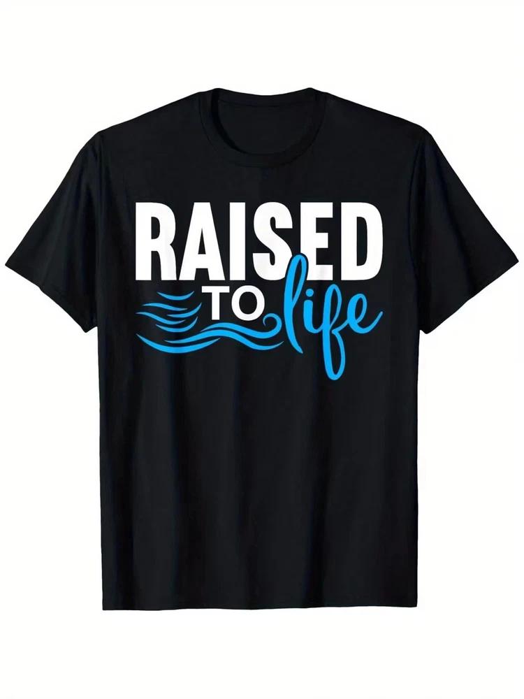 Raised To Life Shirt Baptism Shirt Jesus God Christian TShirt S