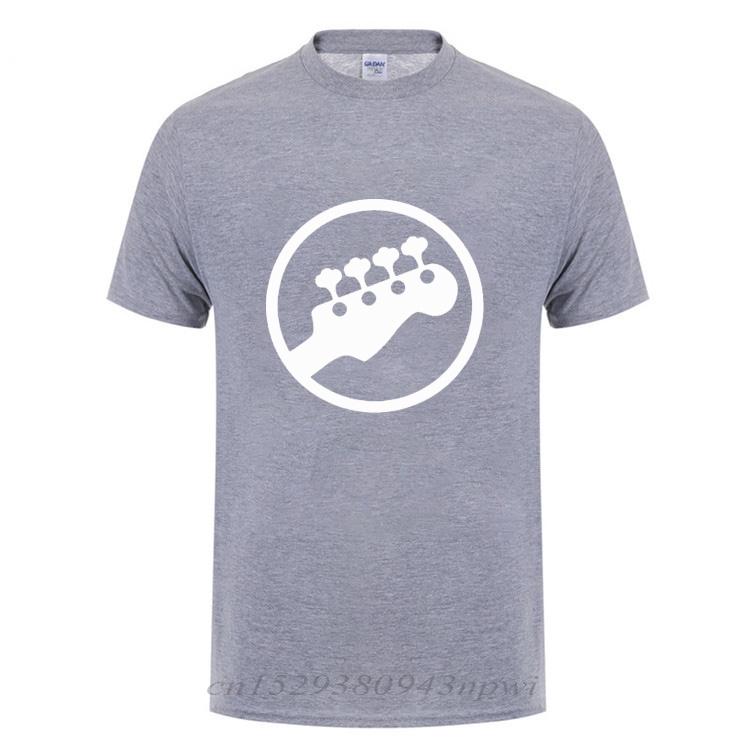 Bass Headstock Guitar Symbol Guitarist Player Musicians Music Rock TShirt Funny Birthday Gift For Men O Neck Cotton T Shirt Tee