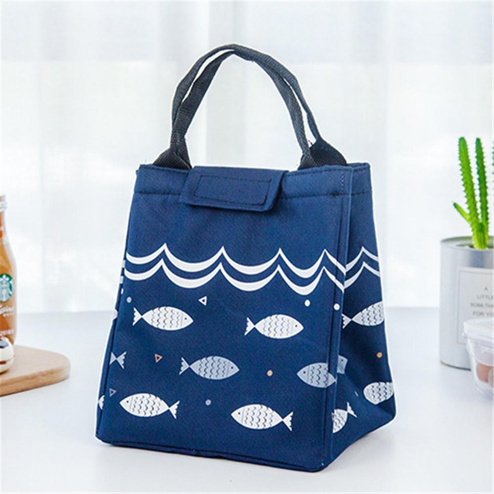 Thick Aluminum Foil Insulation Bag Cute Lunch Small Fish with Rice Bag Handcuffs Waterproof Box Package Picnic Bag Children's Meal Bag