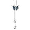 Butterfly Pendant Necklace Alloy Snake Chain Gift For Women And Men