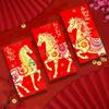 6pcs Chinese Style Spring Festival Hongbao Traditional Cartoon Red Packets Birthday Gift