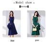 Black Sleeveless Cinched Waist Mid-Length Hepburn Style Dress
