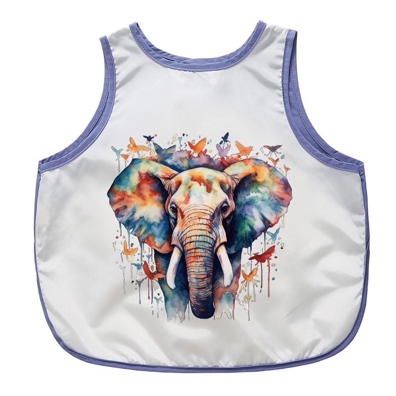 Watercolor Elephant Stickers On Clothes New Garment Accessory Diy Heat Transfer Washable Thermal Patchesdiy Craft Supplies