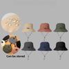 Summer Thin Quick-Dry Waterproof Fisherman Hat with Storage Bag, Bucket Hat for Outdoor Hiking, Men's Sun Hat, Women's Sun Hat