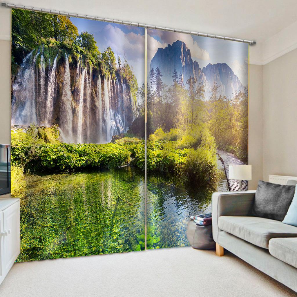 

Садовые камни Бамбуковый лес Шторы для гостиной Современные оконные шторы для спальни Шторы Шторы Жалюзи Оконные занавески (50Wx50H)x2(CM)&Grommet Top