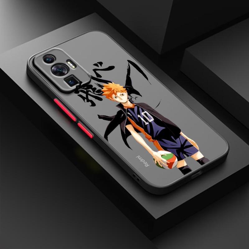 

Анимация Haikyuu для POCO X5 X4 X3 NFC X2 M5S M4 M3 M2 C55 C51 C40 C31 F5 F4 GT Pro матовый полупрозрачный чехол для телефона Poco X5 5G