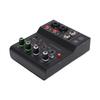 2 Channel Sound Mixer DJ Controller with Multiple Inputs   Power MP3   Output Independent Control Knobs Metal   for Recording Stage Perfor